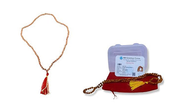 Authentic Himalayan 5 Mukhi Rudraksha Mala (108+1 Beads) – Handcrafted Spiritual Japa Mala for Meditation & Protection